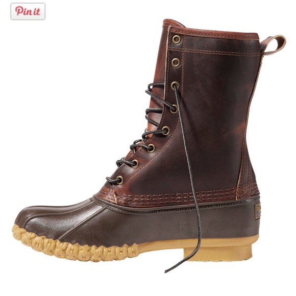 bean boots 10 inch shearling lined size 6W - Picture 3 of 7